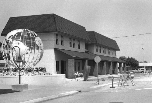 1988 Administration Building , almost complete