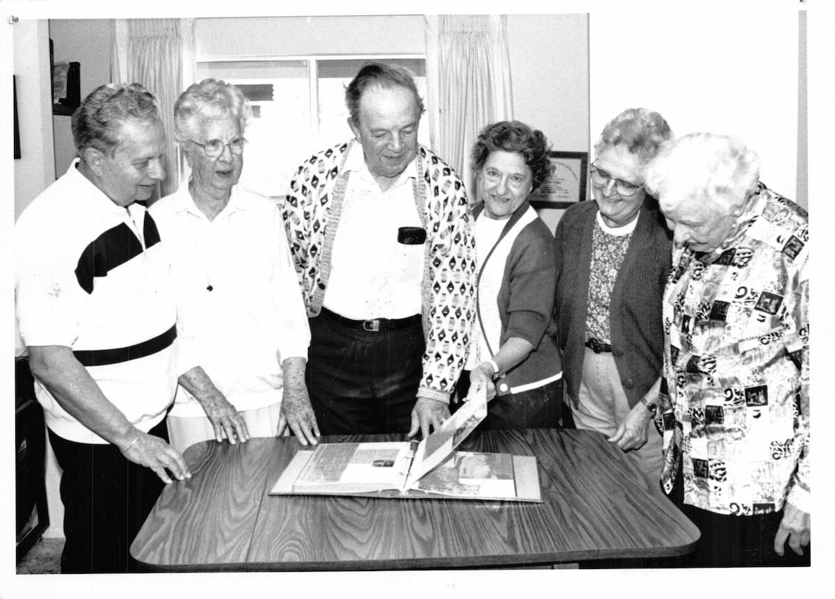 Six of the founding members of the Historical Societye.